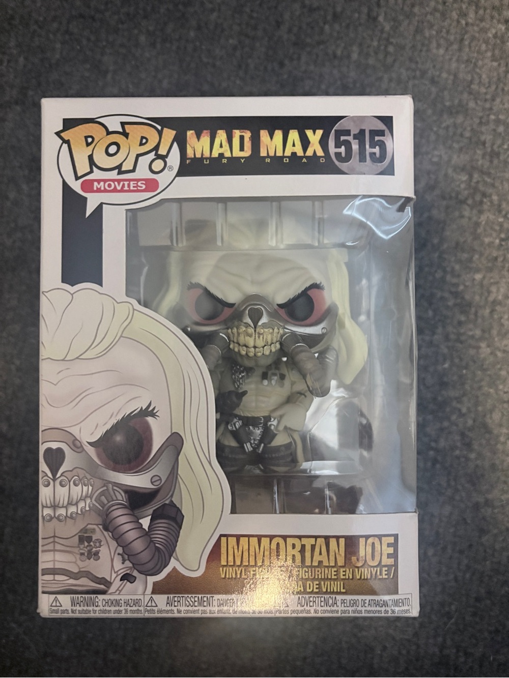 Funko Pop! Mad Max Immortan Joe Vinyl Figure - White, Black, Gray
